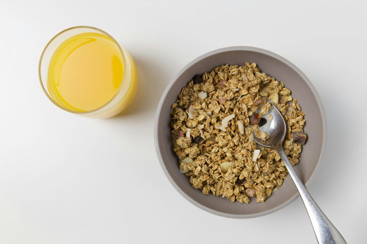 oatmeal and orange juice