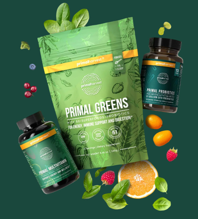 Primal Greens for energy, immune support, and digestion