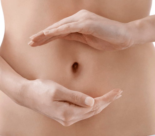 Woman's stomach