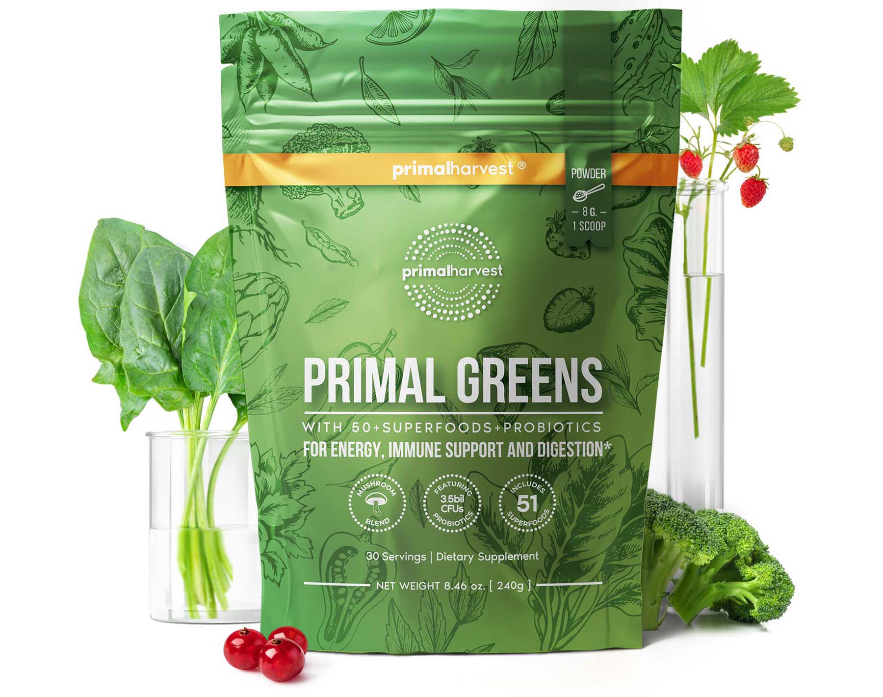 Primal Greens Powder by Primal Harvest 🥇