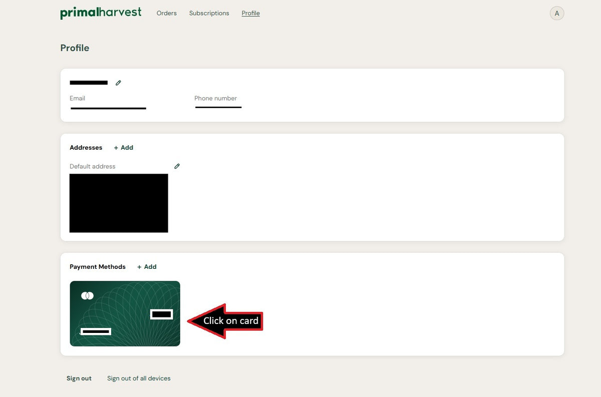 How do I update my payment information?